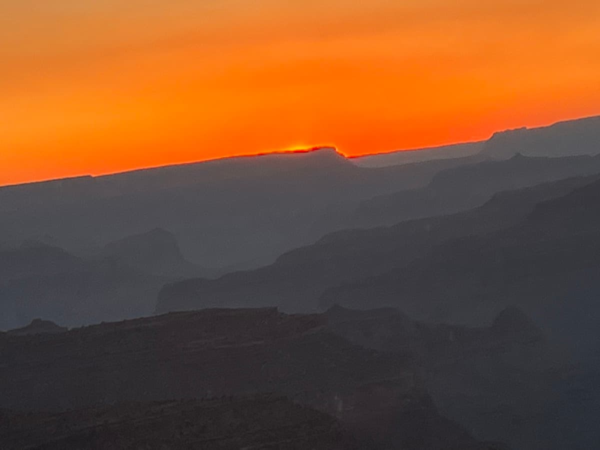 Sunset at the Grand Canyon